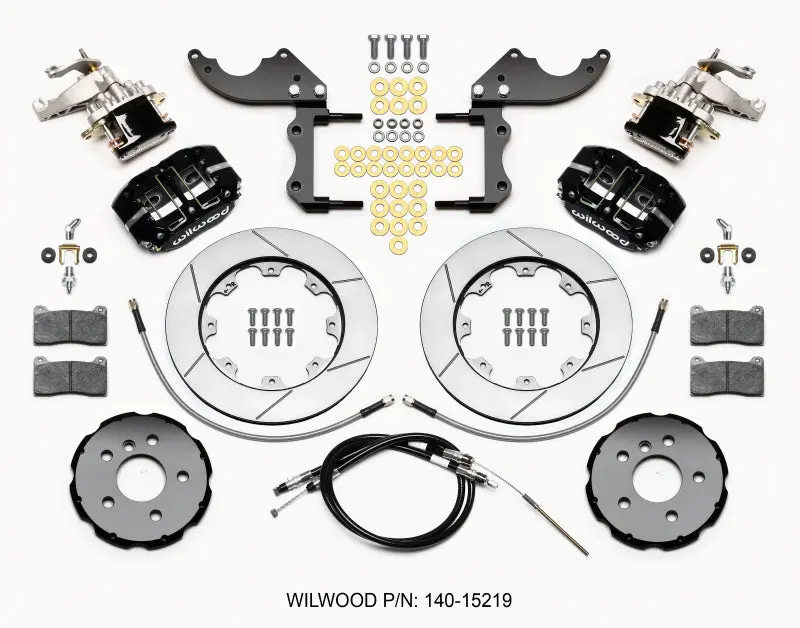Wilwood Dynapro Radial4 / Mc4 Rear Kit 12.19 For 2014-2015 Mini Cooper W/Lines & Cables 1