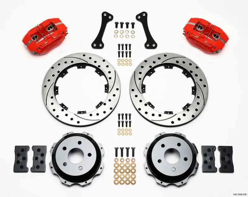 Wilwood Dynapro Rear Brake Kit With 12.19In Drilled Calipers For Subaru Impreza Wrx 1