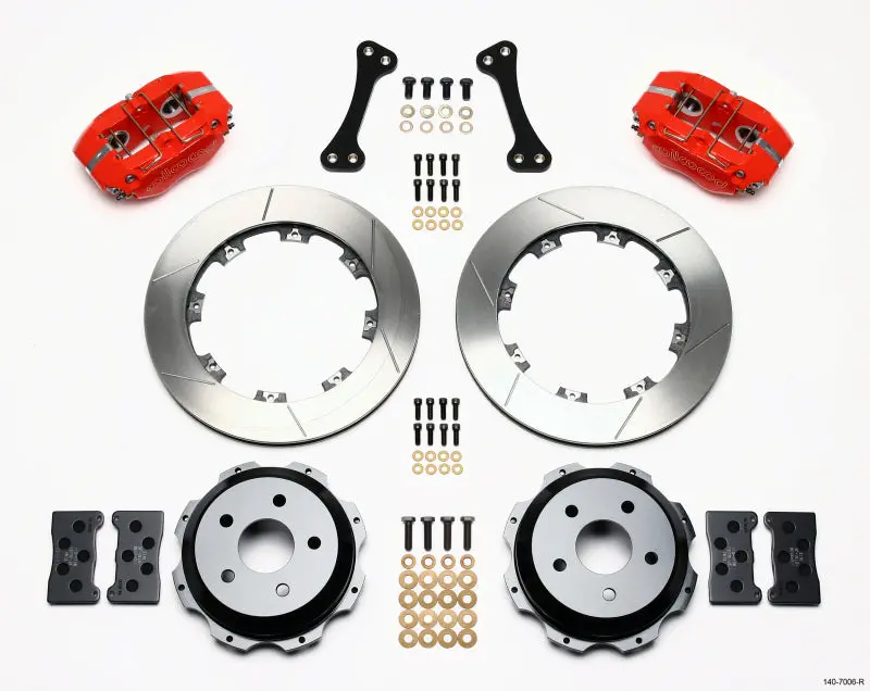 Wilwood Dynapro Rear Brake Kit With Red 12.19In Calipers - Subaru Impreza Wrx 1