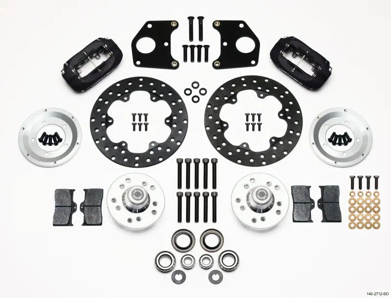 Wilwood Forged Dynalite Front Drag Brake Kit - Drilled Rotor - Cpd 62-72 B 62-72 E - Fits Dodge Dart Plymouth Duster Valiant 1