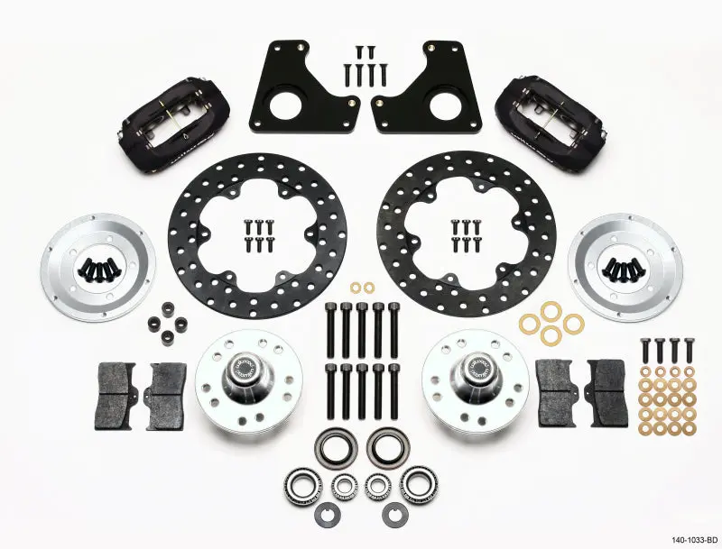 Wilwood Forged Dynalite Front Drag Kit Drilled Rotor For 79-87 Gm G Body 1