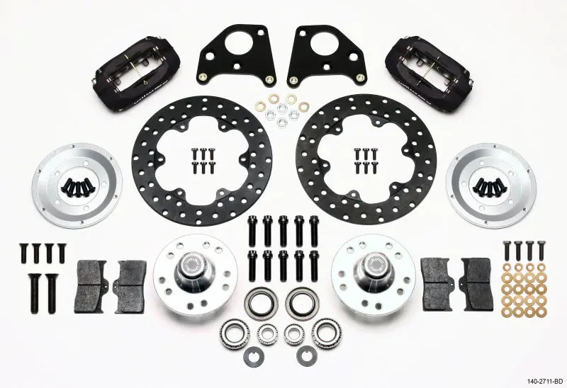 Wilwood Forged Dynalite Front Drag Kit With Drilled Rotor For 62-72 Cdp B & E Body-Drag 1