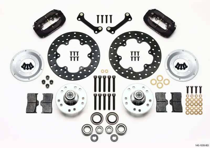 Wilwood Forged Dynalite Front Drag Kit With Drilled Rotor For 82-92 Camaro/Firebird 1
