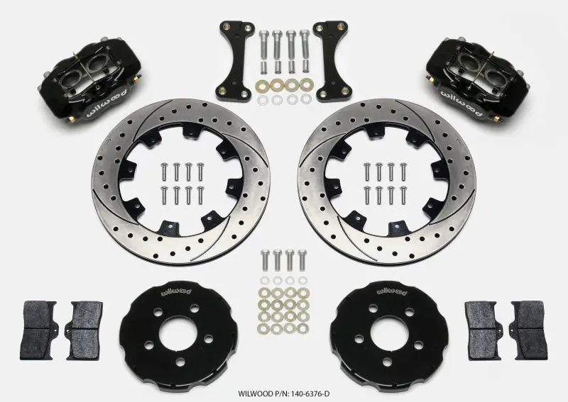 Wilwood Forged Dynalite Front Hat Kit 12.19In Drilled For 00-04 Pt Cruiser And 03-04 Srt-4 1