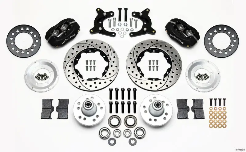 Wilwood Forged Dynalite Front Kit 11.00In Drilled 62-72 A-Body - Fits Dodge Dart Plymouth Duster Valiant 1