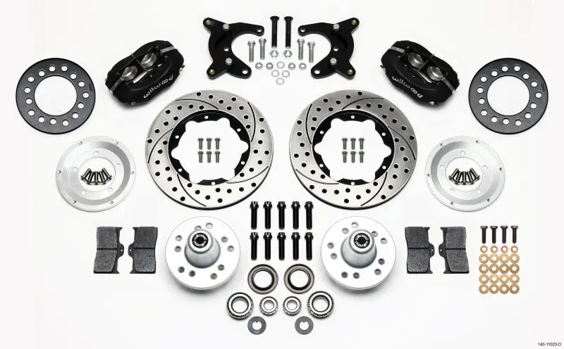 Wilwood Forged Dynalite Front Kit 11.00In Drilled 65-72 Cdp A Body - 10In Drum For Dodge Dart And Plymouth Duster/Valiant 2