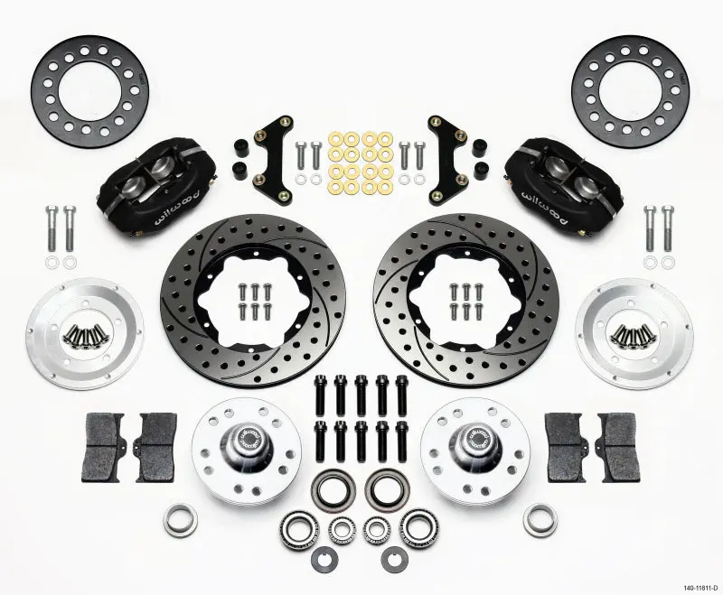 Wilwood Forged Dynalite Front Kit 11.00In Drilled For 49-54 Chevy And 53-62 Corvette 1