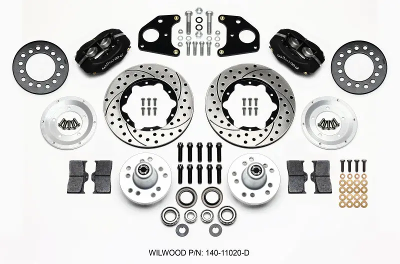 Wilwood Forged Dynalite Front Kit 11.00In Drilled For 62-72 Dodge Charger Challenger Coronet Road Runner B & E Body-Drum 1