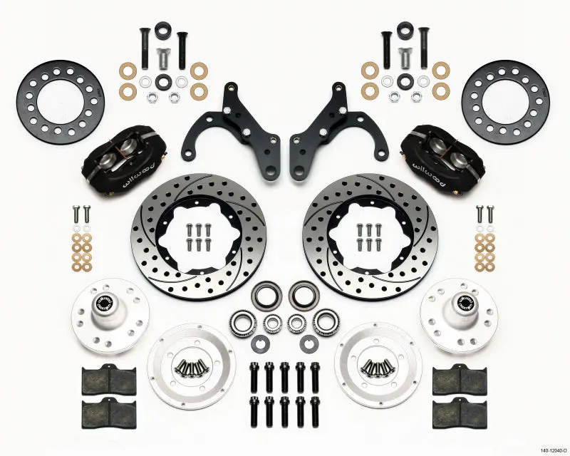 Wilwood Forged Dynalite Front Kit 11.00In Drilled For 69-70 Impala And 69-82 Corvette 1
