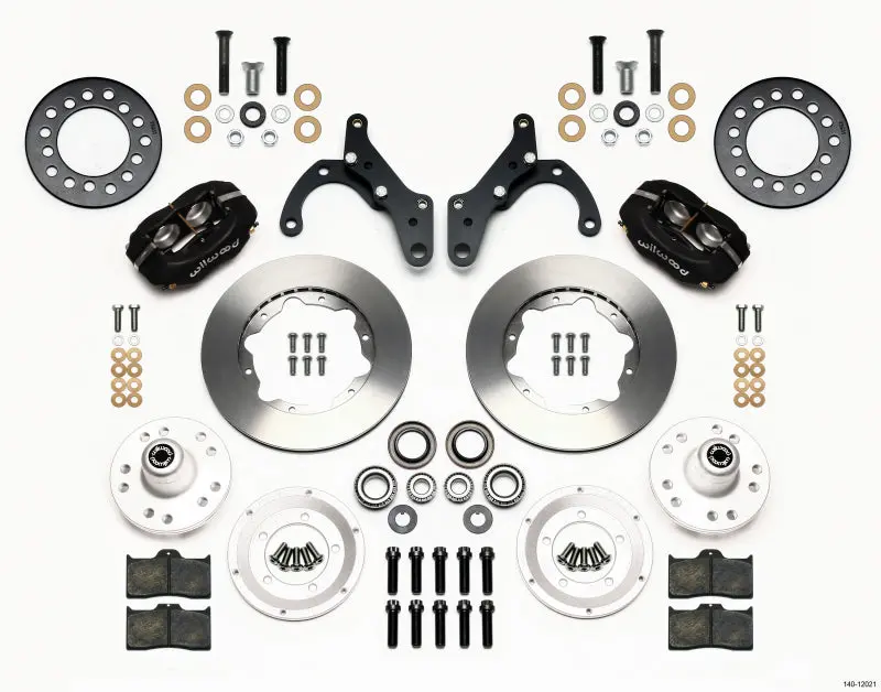 Wilwood Forged Dynalite Front Kit 11.00In For 65-68 Chevy Impala Drum Spindle 1