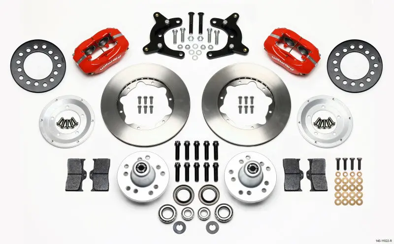 Wilwood Forged Dynalite Front Kit 11.00In Red 1962-1972 A Body - 9In Drum 1