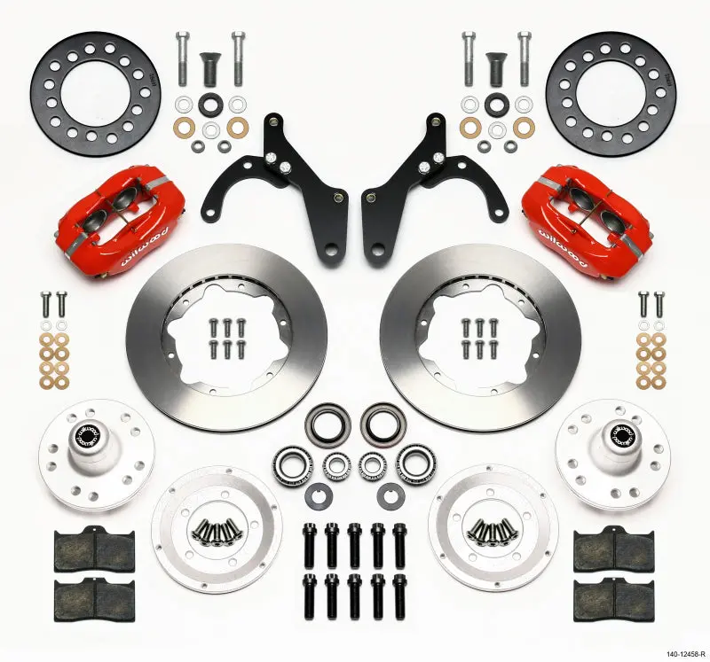 Wilwood Forged Dynalite Front Kit 11.00In Red For 59-64 Chevy Impala And 63-64 Corvette 1