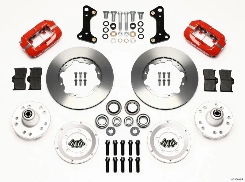 Wilwood Forged Dynalite Front Kit 11.00In Red For 67-69 Camaro 64-72 Nova Chevelle 1