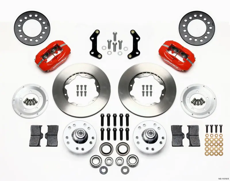 Wilwood Forged Dynalite Front Kit 11.00In Red For 73-80 Chrysler Dodge Plymouth A B E F Body 1