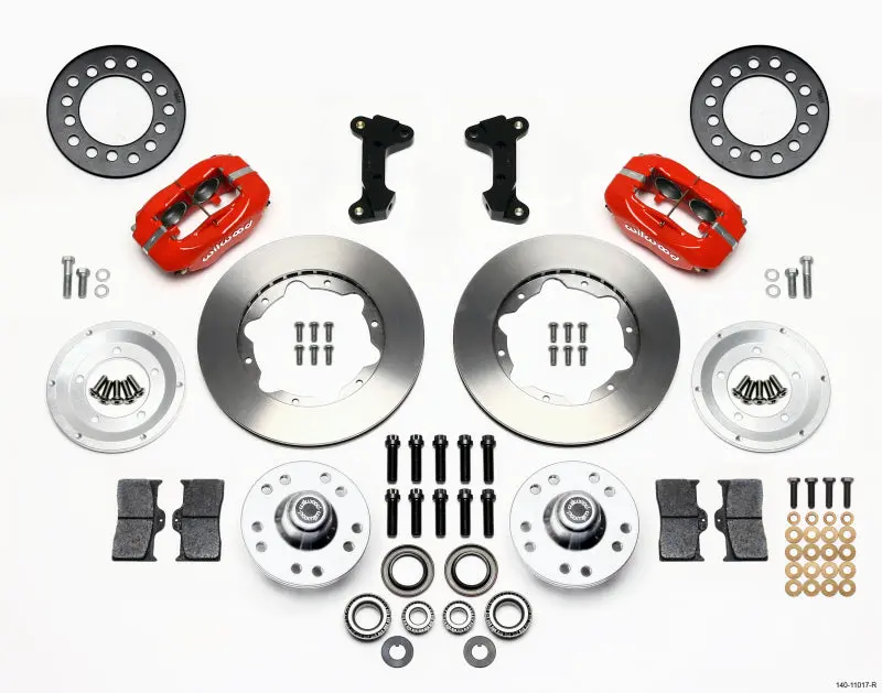 Wilwood Forged Dynalite Front Kit 11.00In Red For 74-80 Pinto Mustang Ii Disc Spindle Only 1