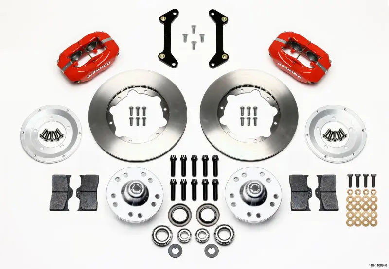 Wilwood Forged Dynalite Front Kit 11.00In Red For 79-87 Gm G Body 1