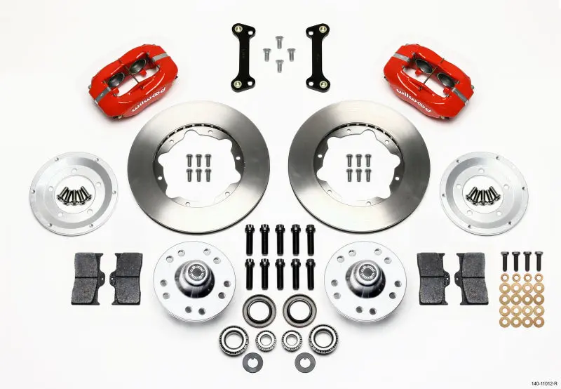 Wilwood Forged Dynalite Front Kit 11.00In Red For 82-92 Camaro Firebird 1
