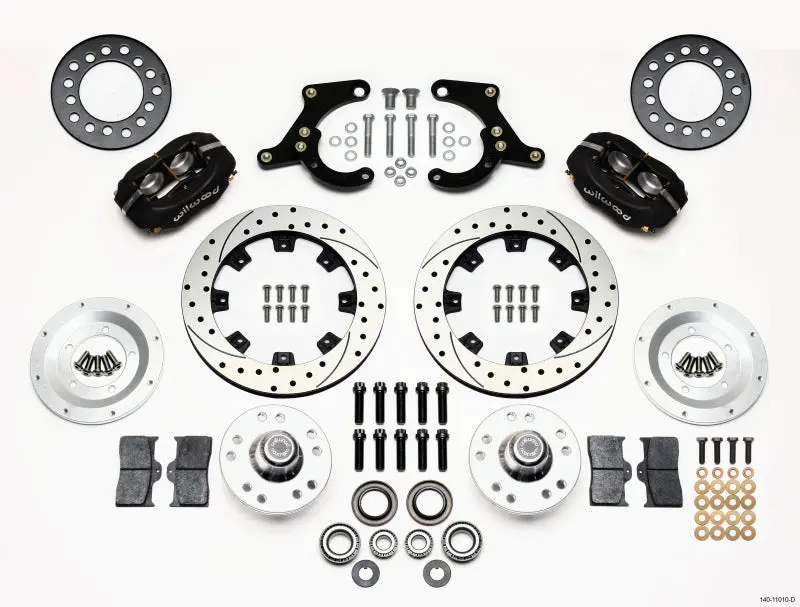 Wilwood Forged Dynalite Front Kit 11.75In Drilled 55-57 Chevy Bel Air 1