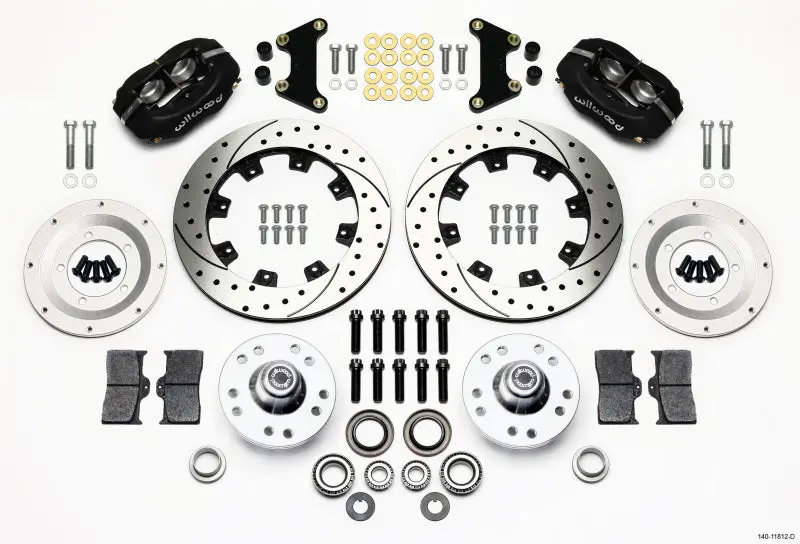 Wilwood Forged Dynalite Front Kit 12.19In Drilled Chevy 49-54 Corvette 53-62 Line Kit Needed 1