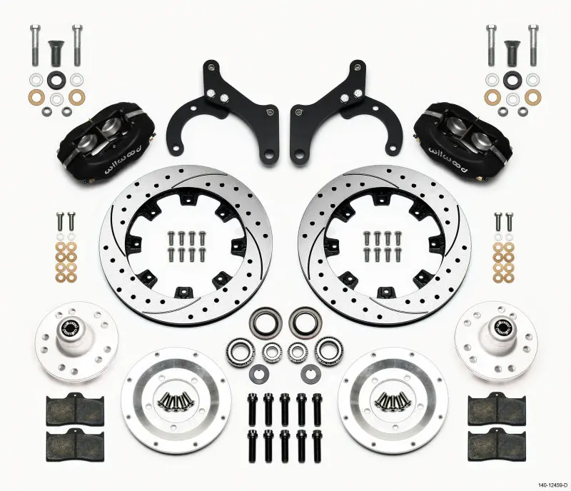 Wilwood Forged Dynalite Front Kit 12.19In Drilled For 59-64 Chevy Impala And 63-64 Corvette 1