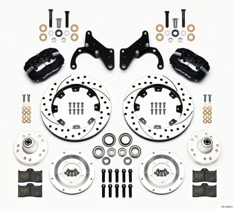Wilwood Forged Dynalite Front Kit 12.19In Drilled For 69-70 Impala And 69-82 Corvette 1