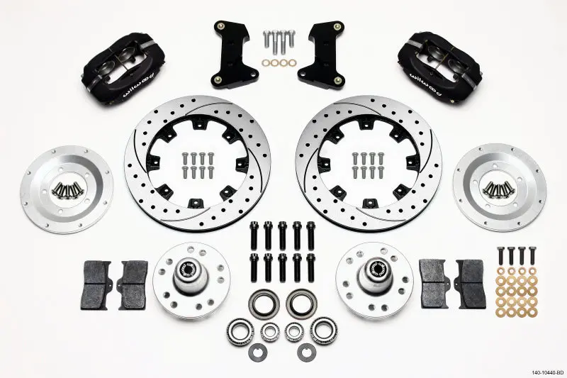 Wilwood Forged Dynalite Front Kit 12.19In Drilled For 74-80 Pinto/Mustang Ii Disc Spindle Only 1