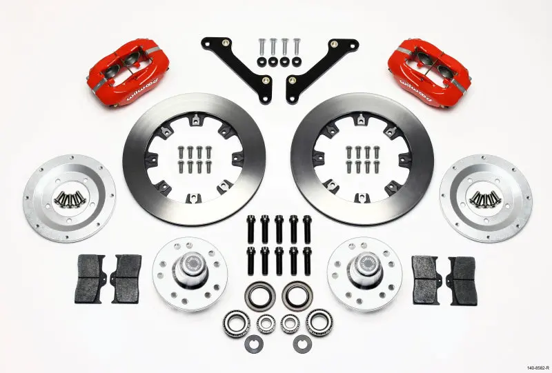 Wilwood Forged Dynalite Front Kit 12.19In Drilled Red For 70-78 Camaro 1