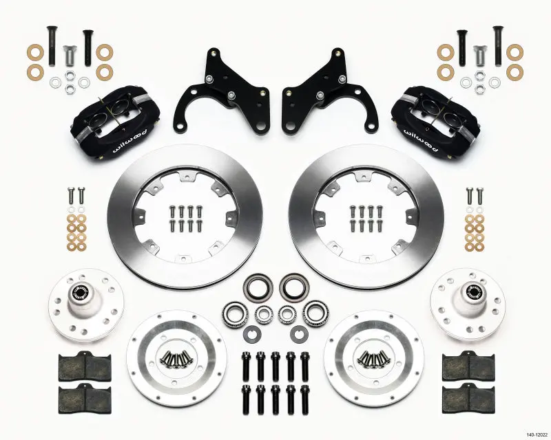 Wilwood Forged Dynalite Front Kit 12.19In For 65-68 Chevy Impala - Drum Spindle 1