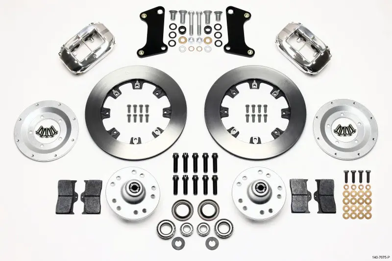 Wilwood Forged Dynalite Front Kit 12.19In Polished For 67-69 Camaro 64-72 Nova Chevelle 1