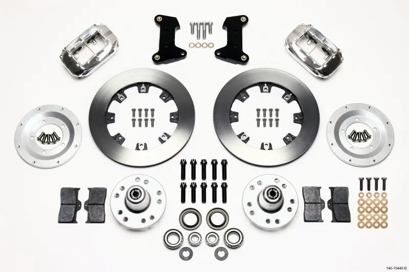 Wilwood Forged Dynalite Front Kit 12.19In Polished For 74-80 Pinto/Mustang Ii Disc Spindle Only 1