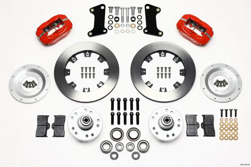 Wilwood Forged Dynalite Front Kit 12.19In Red For 67-69 Camaro 64-72 Nova Chevelle 1