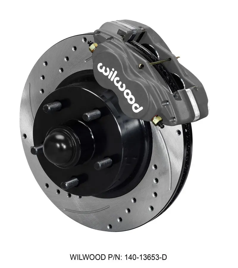 Wilwood Forged Dynalite-M Front Kit 11.30In Rotor Hub Drill 1960-1968 Ford Mercury Full Size 1