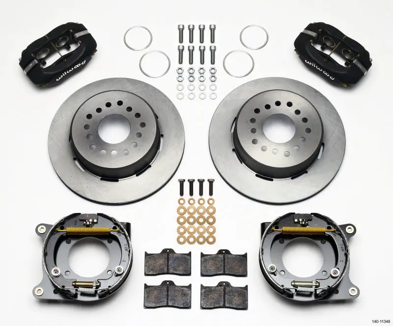 Wilwood Forged Dynalite P/S Park Brake Kit 55-57 Chevy 2.34In Offset For Bel Air And Beauville Models 1