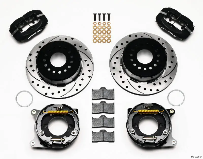 Wilwood Forged Dynalite P/S Park Brake Kit Drilled 2005-2014 Ford Mustang 1