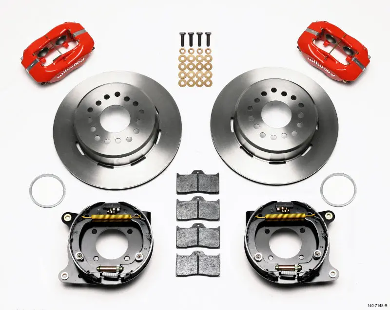 Wilwood Forged Dynalite P/S Park Brake Kit Red 1993-1997 Camaro Firebird 1