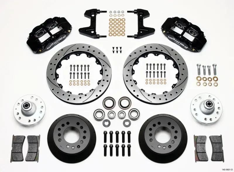Wilwood Front Hub Kit Superlite 6R 12.88In Drilled Disc For 74-80 Pinto/Mustang Ii 1