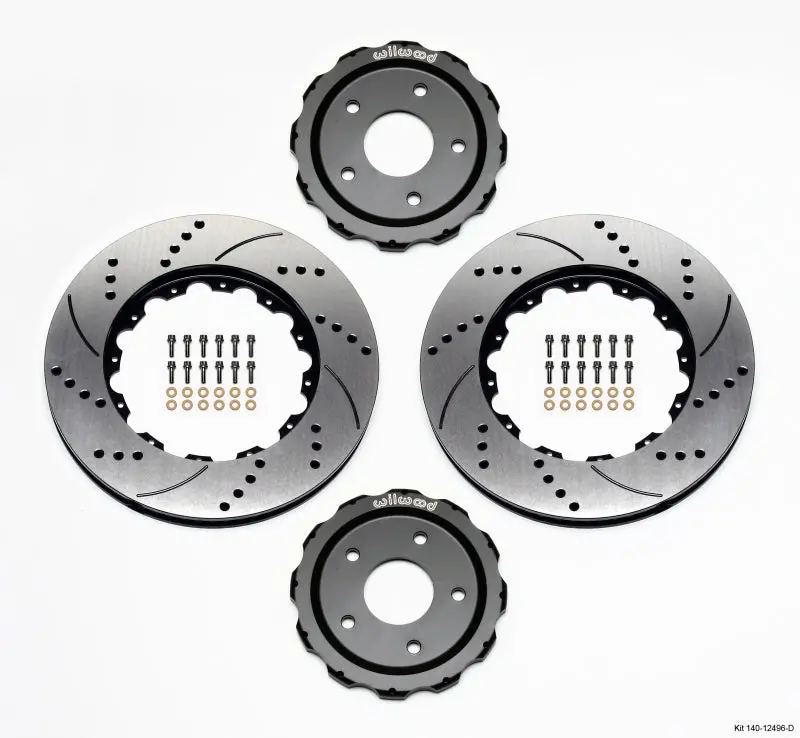 Wilwood Hat/Rotor Kit Front Drilled 06-Up Corvette C6-Z06 2Pc Hat/Rtr 1