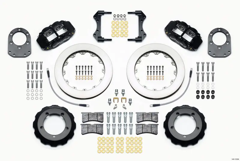 Wilwood Narrow Superlite 4R Front Hat Kit 12.88In For 66-75 Ford Bronco Dana 30/44 With Lines 1