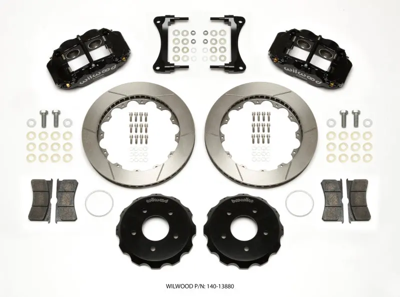 Wilwood Narrow Superlite 4R Front Hat Kit 12.88In Jeep Wrangler 2007-2015 1