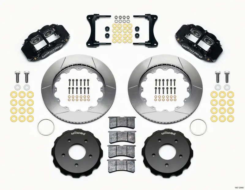 Wilwood Narrow Superlite 4R Front Hat Kit 14.00In For 2007-Up Jeep Wrangler 1