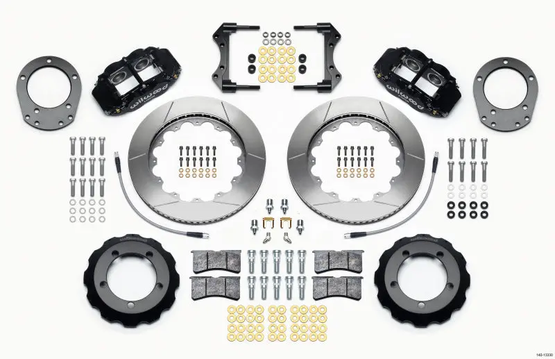 Wilwood Narrow Superlite 4R Front Hat Kit 14.00In For 76-77 Ford Bronco Dana 44 With Lines 1