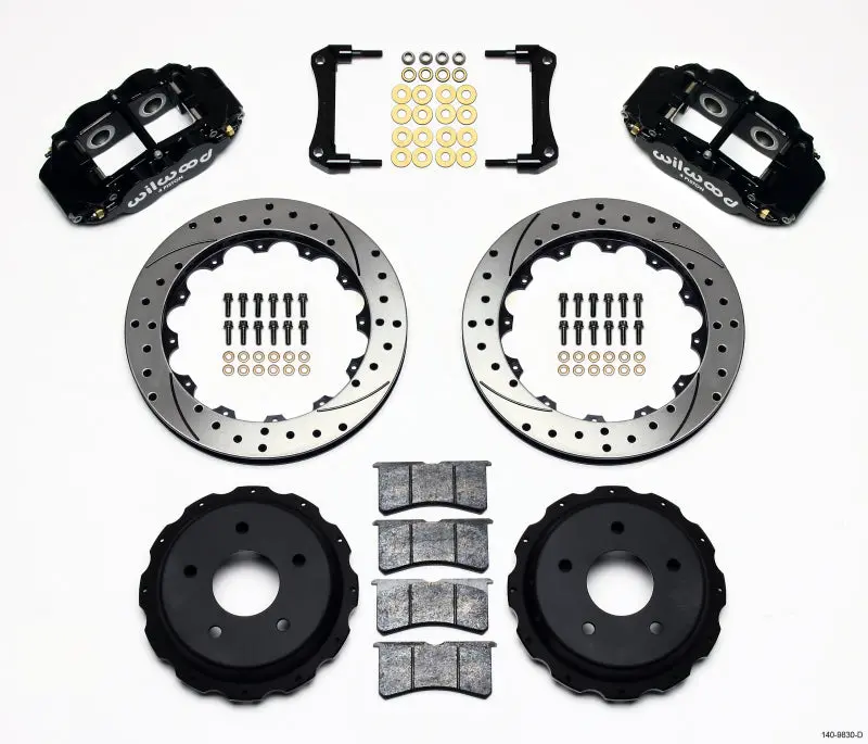 Wilwood Narrow Superlite 4R Rear Kit 12.88In Drilled 98-02 Camaro Firebird 1