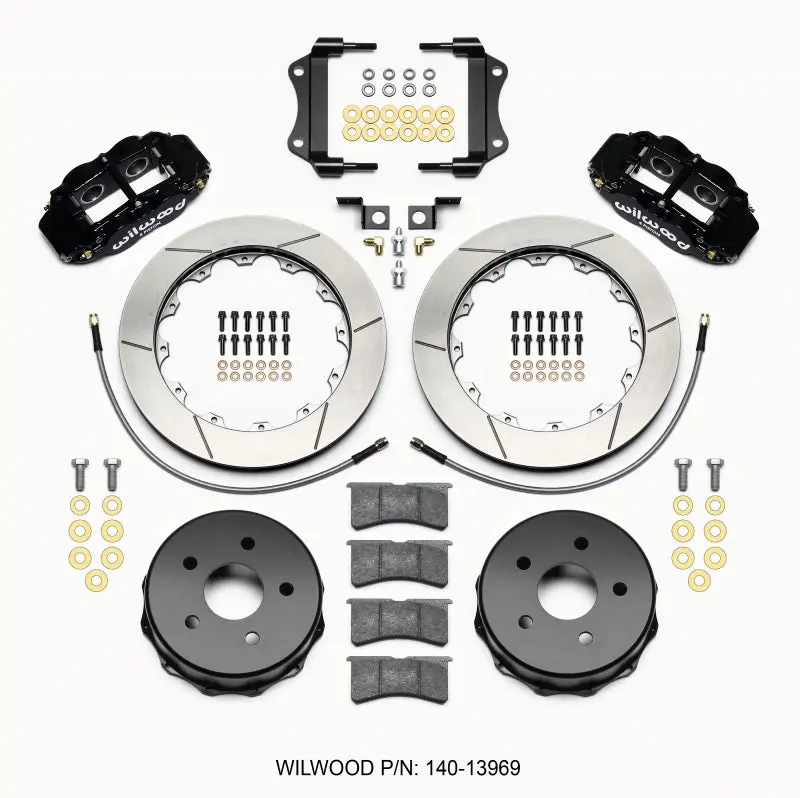 Wilwood Narrow Superlite 4R Rear Kit 12.88In For 2007-2015 Jeep Wrangler Jk 1