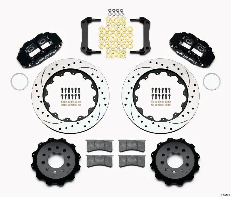 Wilwood Narrow Superlite 4R Rear Kit 14.00In Drilled For 2010-15 Camaro Ls Lt Ss Z/28 Zl1 1