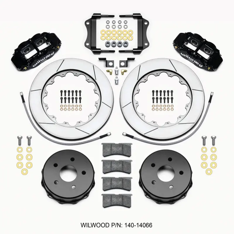 Wilwood Narrow Superlite 4R Rear Kit 14.00In For 2007-2015 Jeep Jk 1