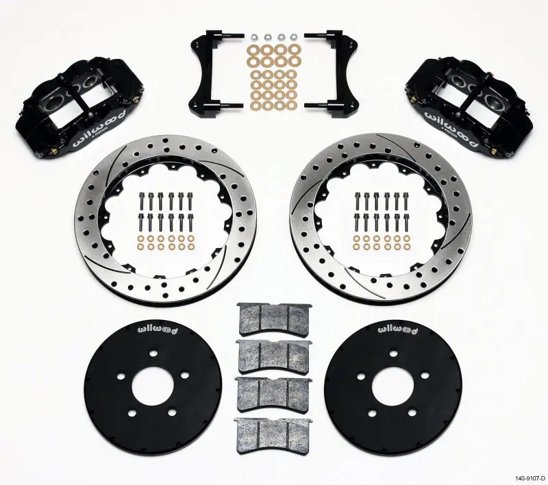 Wilwood Narrow Superlite 6R Front Hat Kit 12.88In Drilled For 1994-2004 Ford Mustang 1