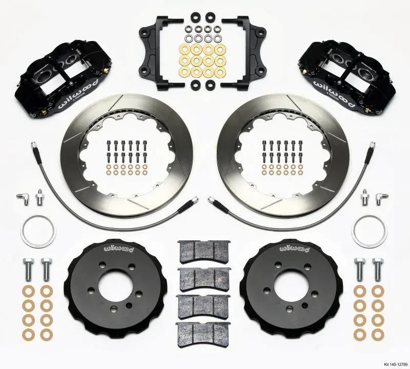 Wilwood Narrow Superlite 6R Front Hat Kit 12.88In For 06-12 Volkswagen Gti W/ Lines 1