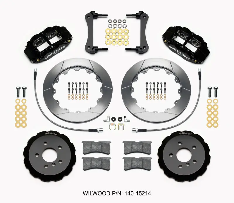 Wilwood Narrow Superlite 6R Front Hat Kit 12.88In For 2014-2015 Mini Cooper W/Lines 1