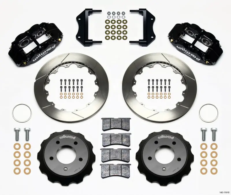 Wilwood Narrow Superlite 6R Front Hat Kit 12.88In For 84-87 Corvette C4 1