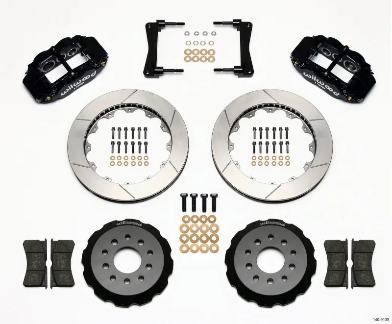 Wilwood Narrow Superlite 6R Front Hat Kit 13.06In For 2005-2014 Mustang 1